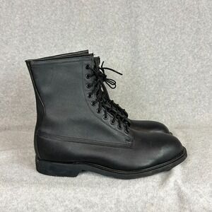 Wolverine Black Leather Lace-Up Men's Boots
